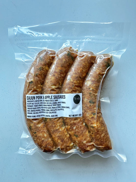 Cajun Pork and Apple Sausages